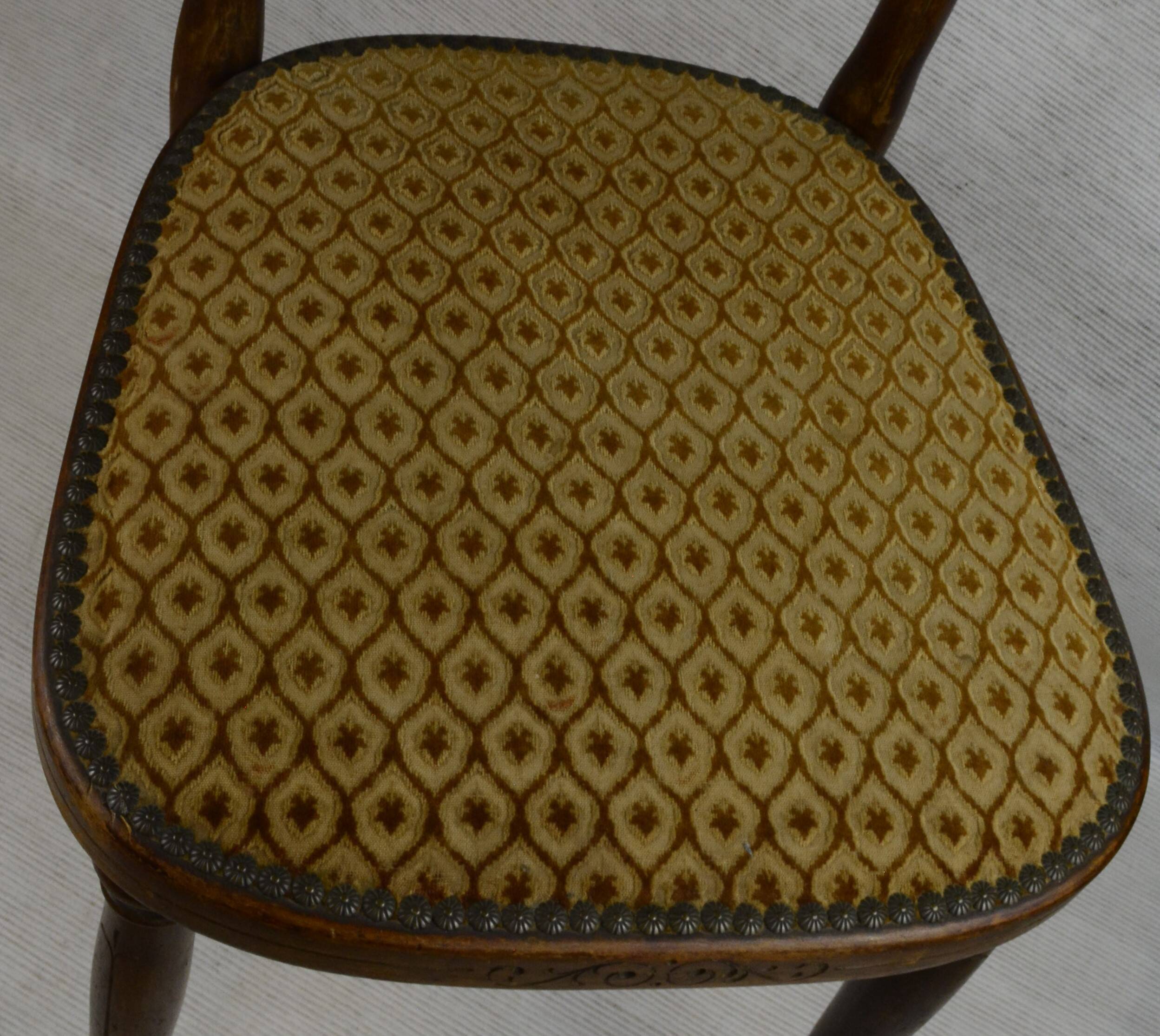 Pair of Thonet Art Deco palmette chairs. Model 221.