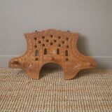 Vintage coat rack folk decoration carved wood made in Portugal artisanal manufacturing countryside