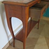 Cherry console with 2 drawers - Louis XV style - cherry wood