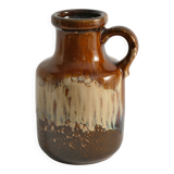 Mid-Century Modern Fat Lava Drip Glaze Ceramic Vase, West Germany, 1970s