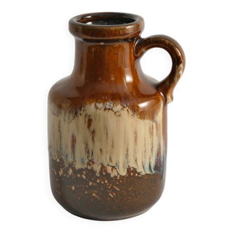 Mid-Century Modern Fat Lava Drip Glaze Ceramic Vase, West Germany, 1970s