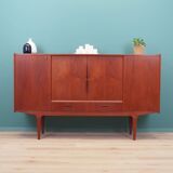 Buffet haut en teck, design danois, années 1960, production : Danemark