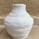 White terracotta vase