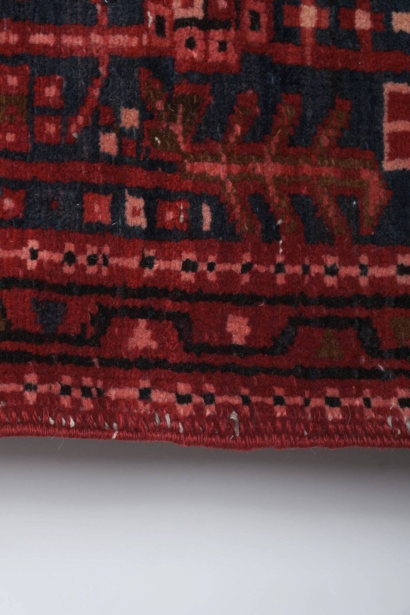 Vintage Turkish hallway rug 112x330 cm