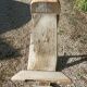 Solid wood farm bench