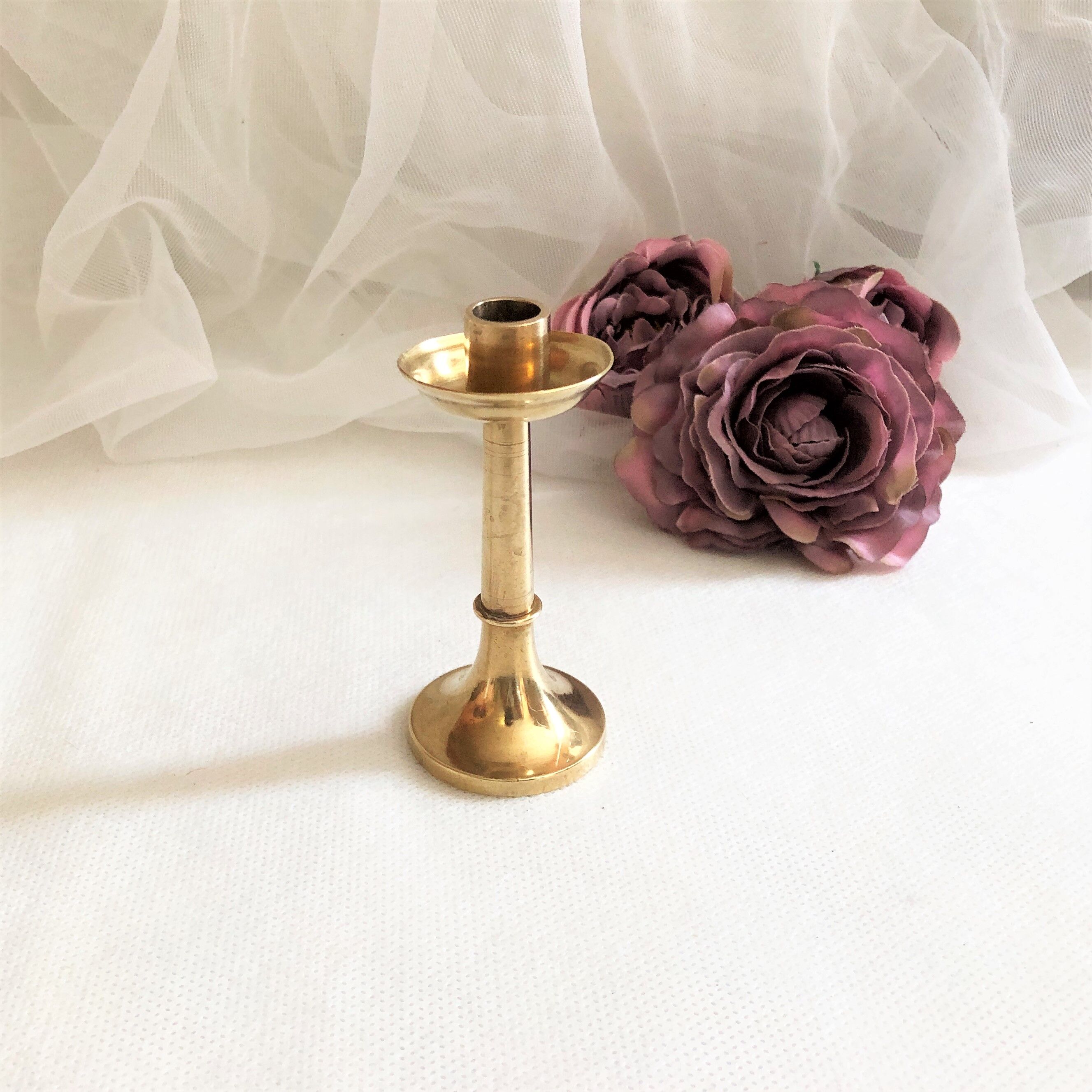 Mini bronze candle holder XIXth