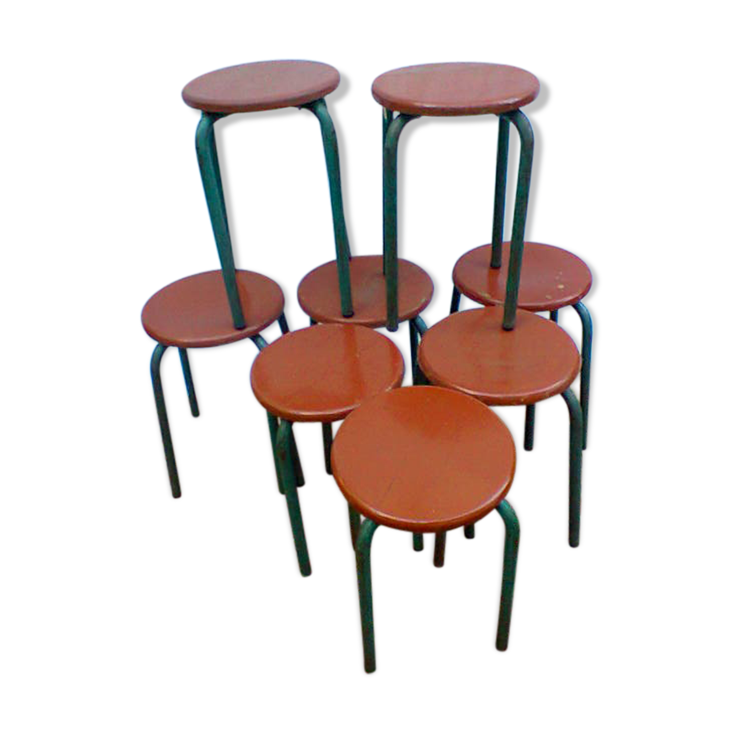 Lot of 8 stools