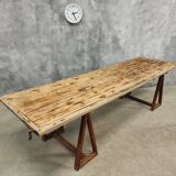 Antique trestle table XXL garden table 89 x 308 cm