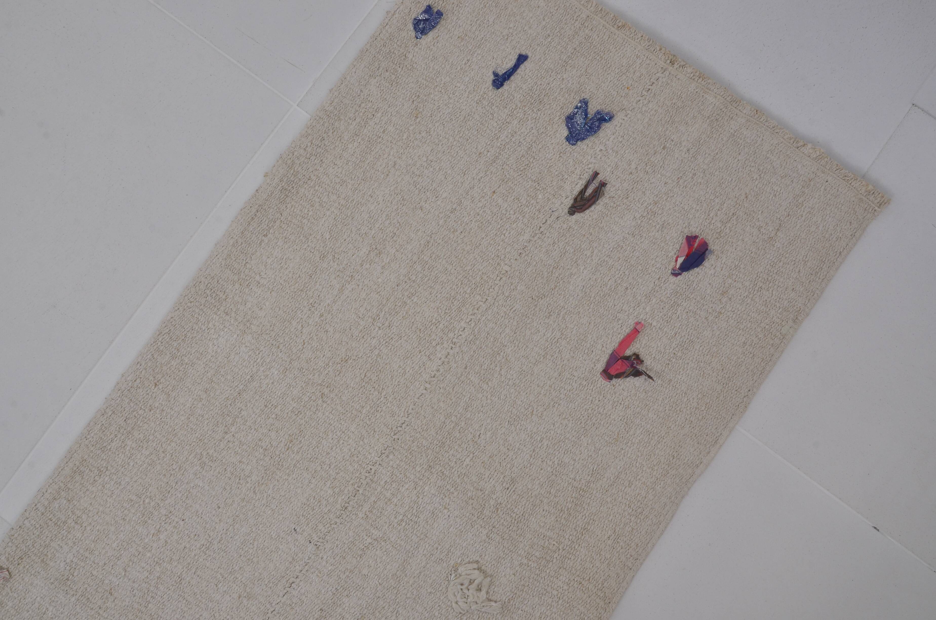 Handwoven Vintage Hemp Hallway Runner sku3921