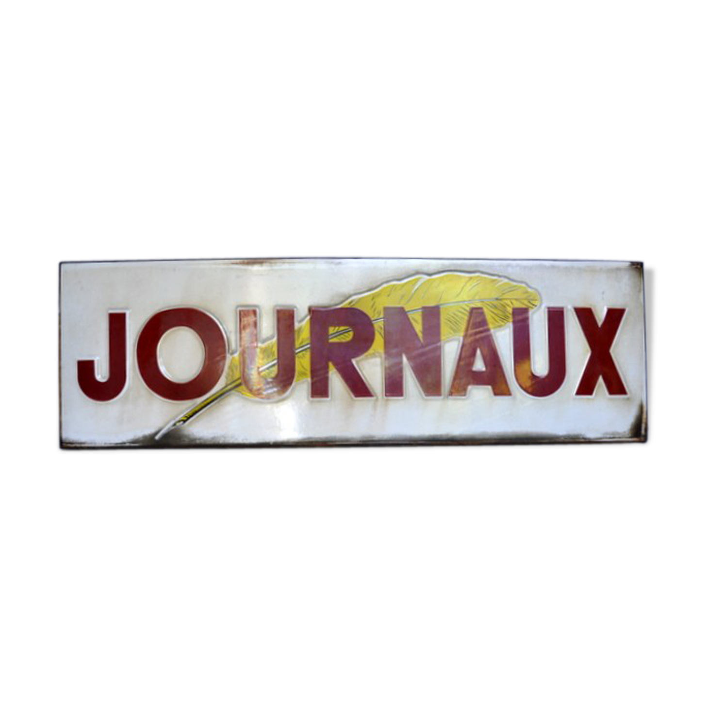 Enamelled plate