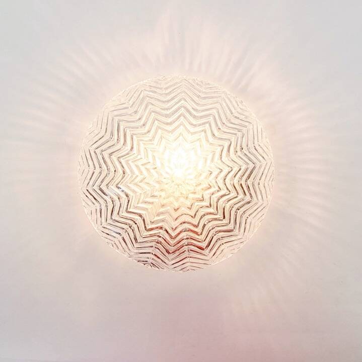 Pair of Geometric Glass Wall Lights from Limburg, Germany, 1970s