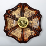 Pan Leuchten 1970 ceramic Fat Lava wall applique