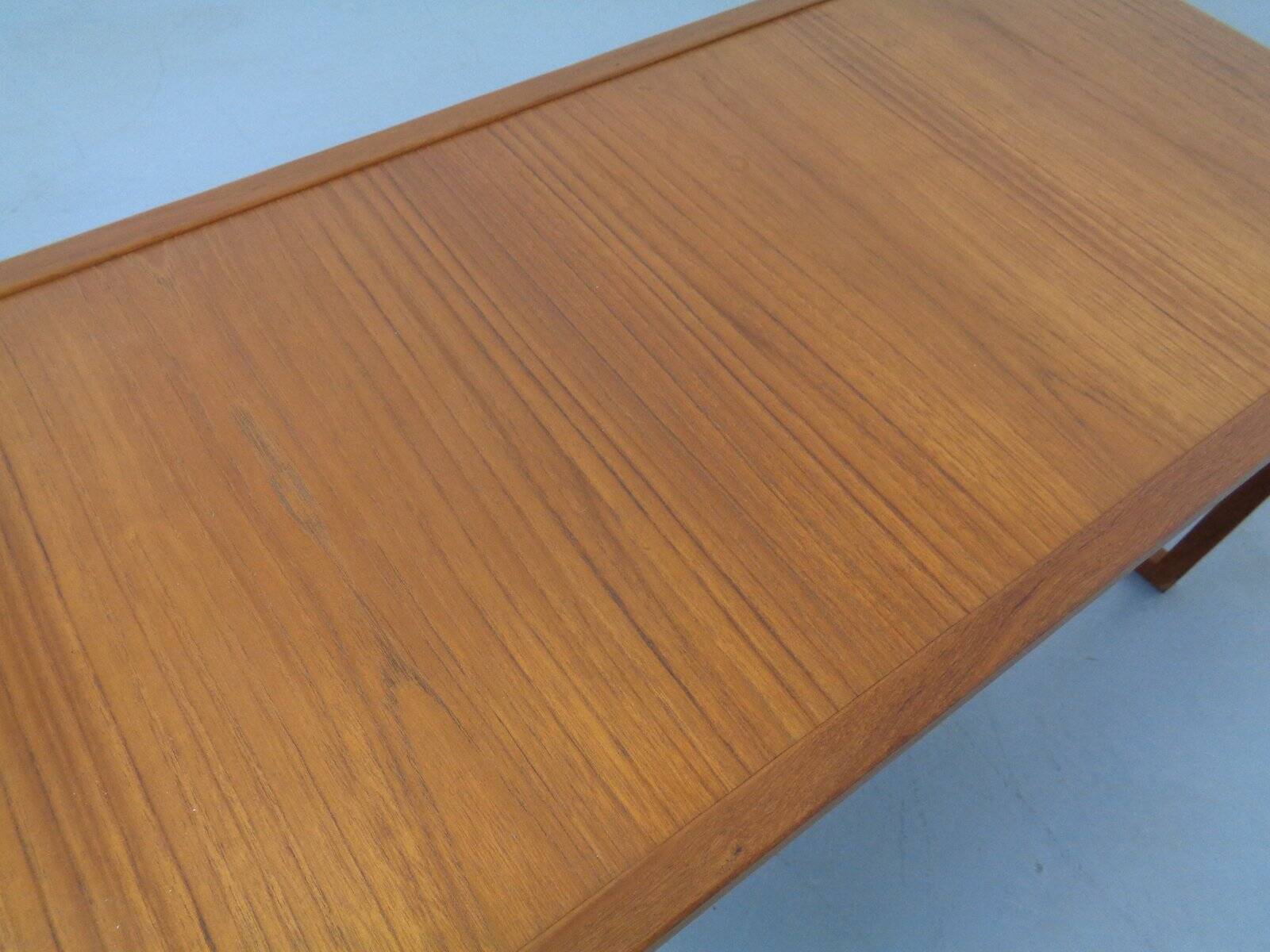 Large Danish Teak Coffee Table, 1960s