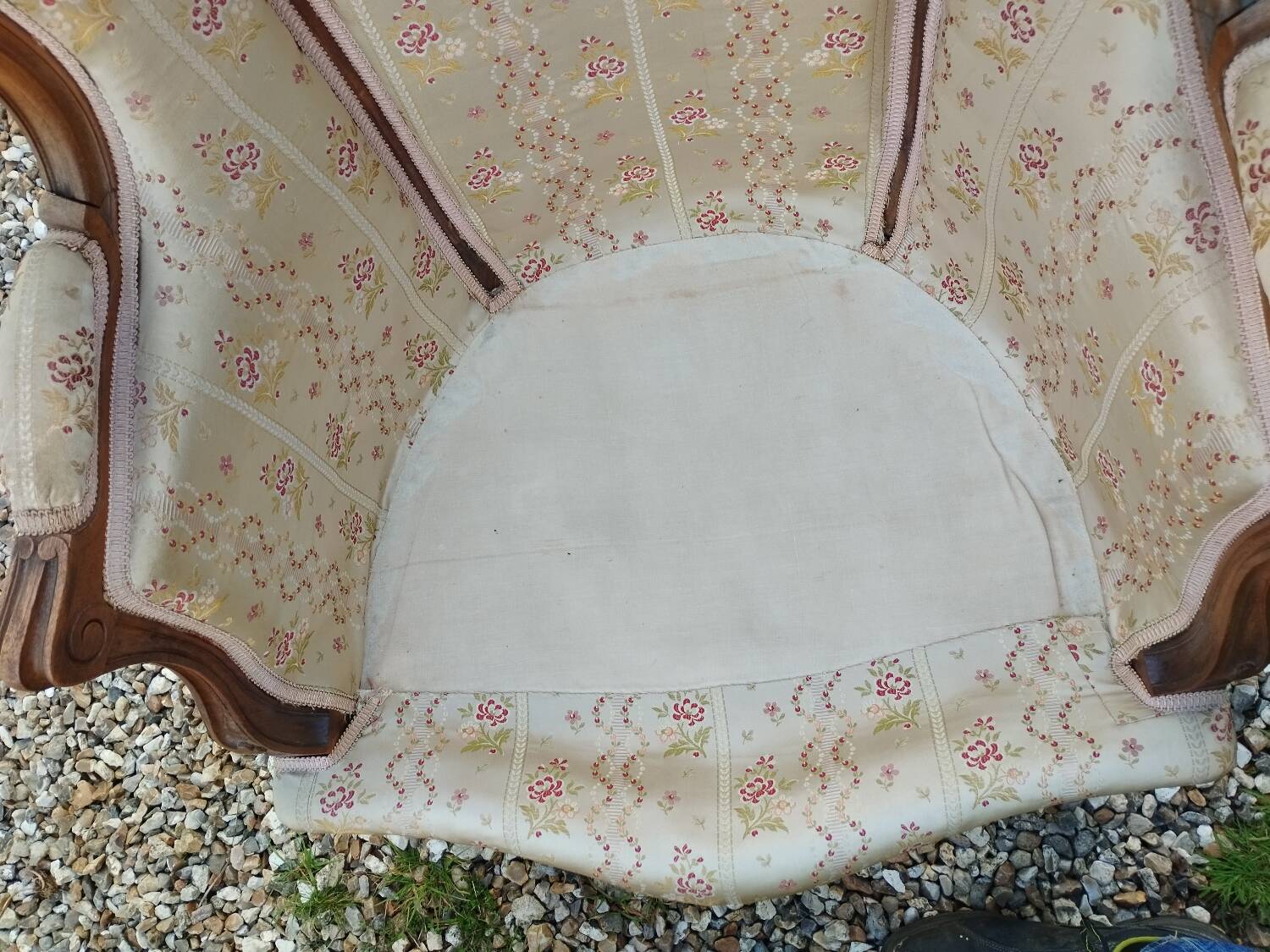 Paire de fauteuils anciens style louis xv