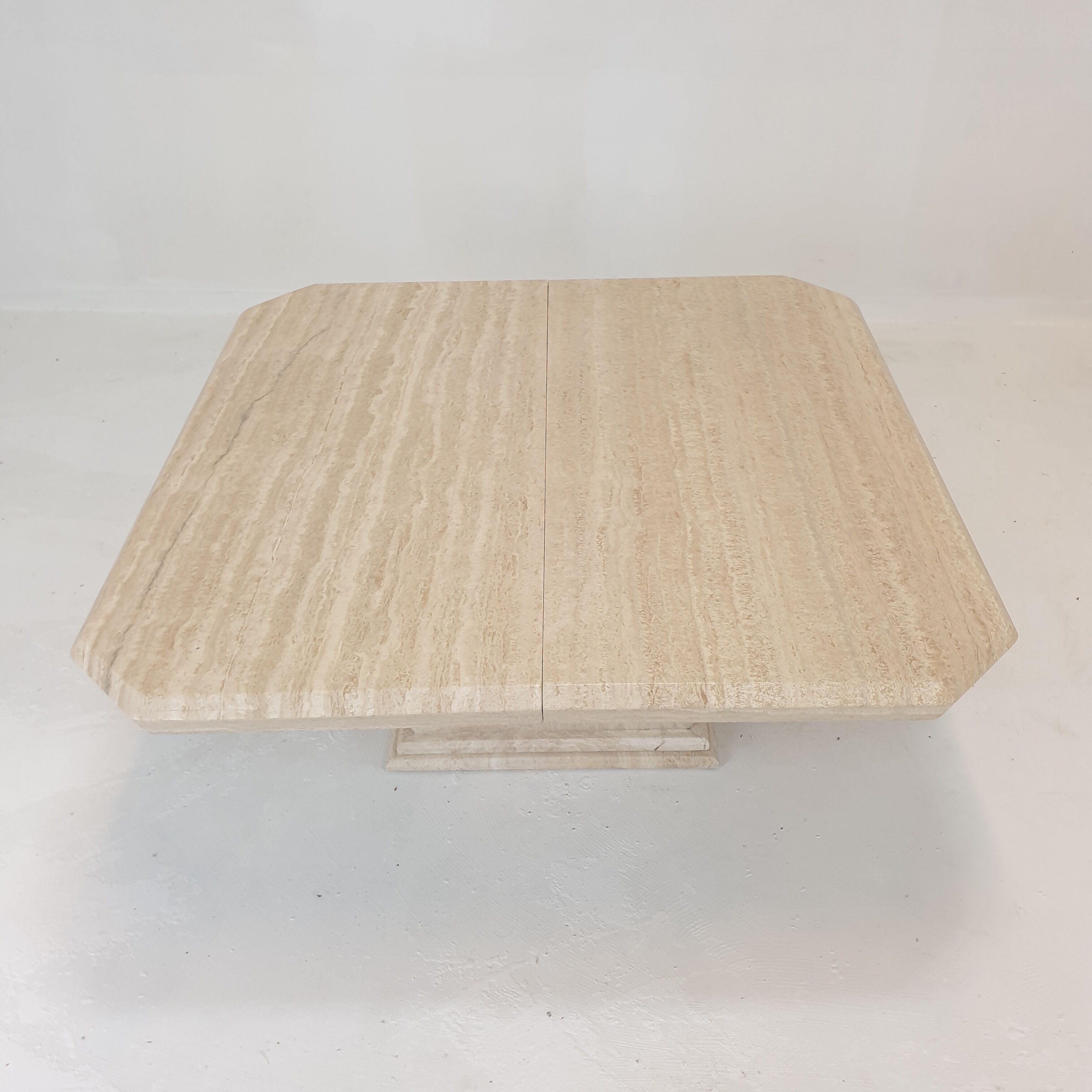 Italian Travertine Bar table or Coffee Table, 1980s