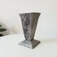 Antique art deco vase in solid aluminum