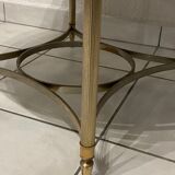 Round coffee table vintage mirror