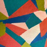 Composition geometric abstraction collage XXth