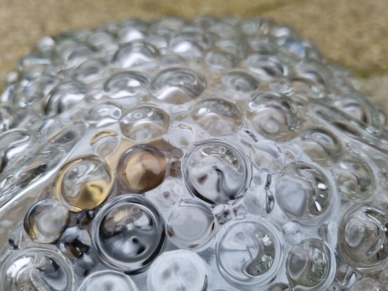 Ceiling lamp / wall lamp "Bubble", Héléna Tynell, 60s