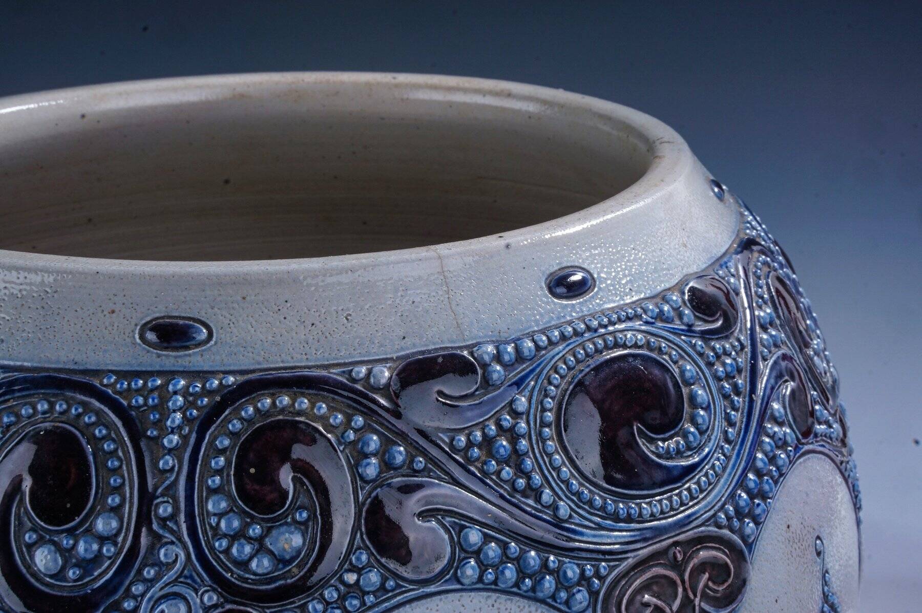 Art Deco punch bowl by Alfons Wilhelm Lötschert. Germany, early XXth