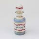 Bottle with floral decoration and antique gold edging