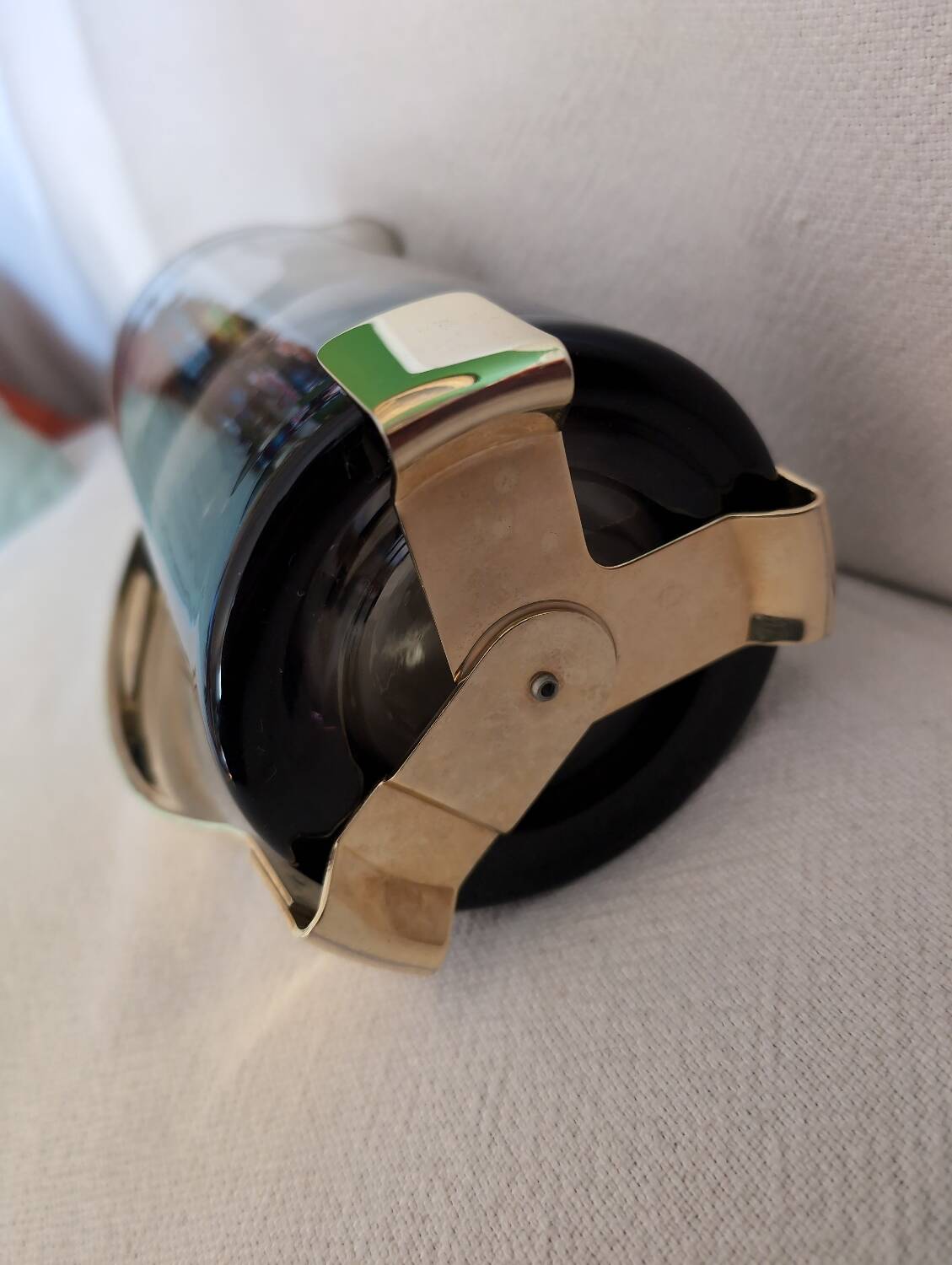 Vintage 70s smoked glass carafe