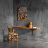 Wall-mounted console table by Charlotte Perriand, France, 1950s