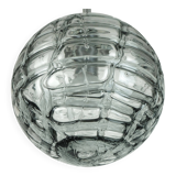 No. 2 of 2 - elegant doria pendant lamp clear and smoke grey 60s 70s