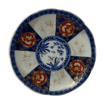 Scalloped plate Fukagawa sei style Imari around 1890 Japan