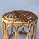 Vintage rattan pouf