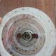 Old Art Deco wall lamps chrome and granite glass