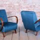 Art Deco Armchairs attributed to J. Halabala for Up Závody, Czech, 1940s, Set of 2