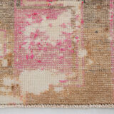 Brown & beige rug 301x91cm