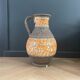 Vase de sol West Germany - motifs cavaliers orange