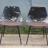 Pair of Tonneau chairs by Pierre Guariche