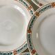 set of 6 flat plates Terre de Fer St Amand model "Molière" XXth