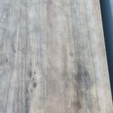 Farmhouse table walnut stripped 200 cm