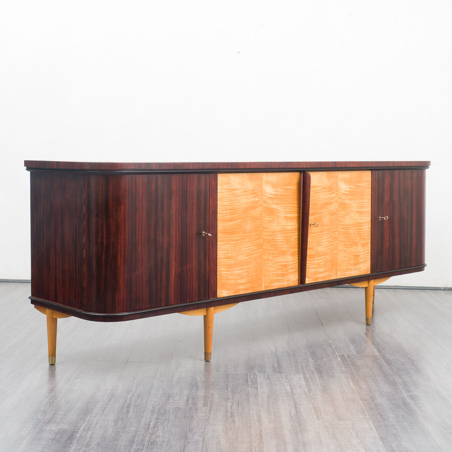 Enfilade buffet années 50 palissandre et erable