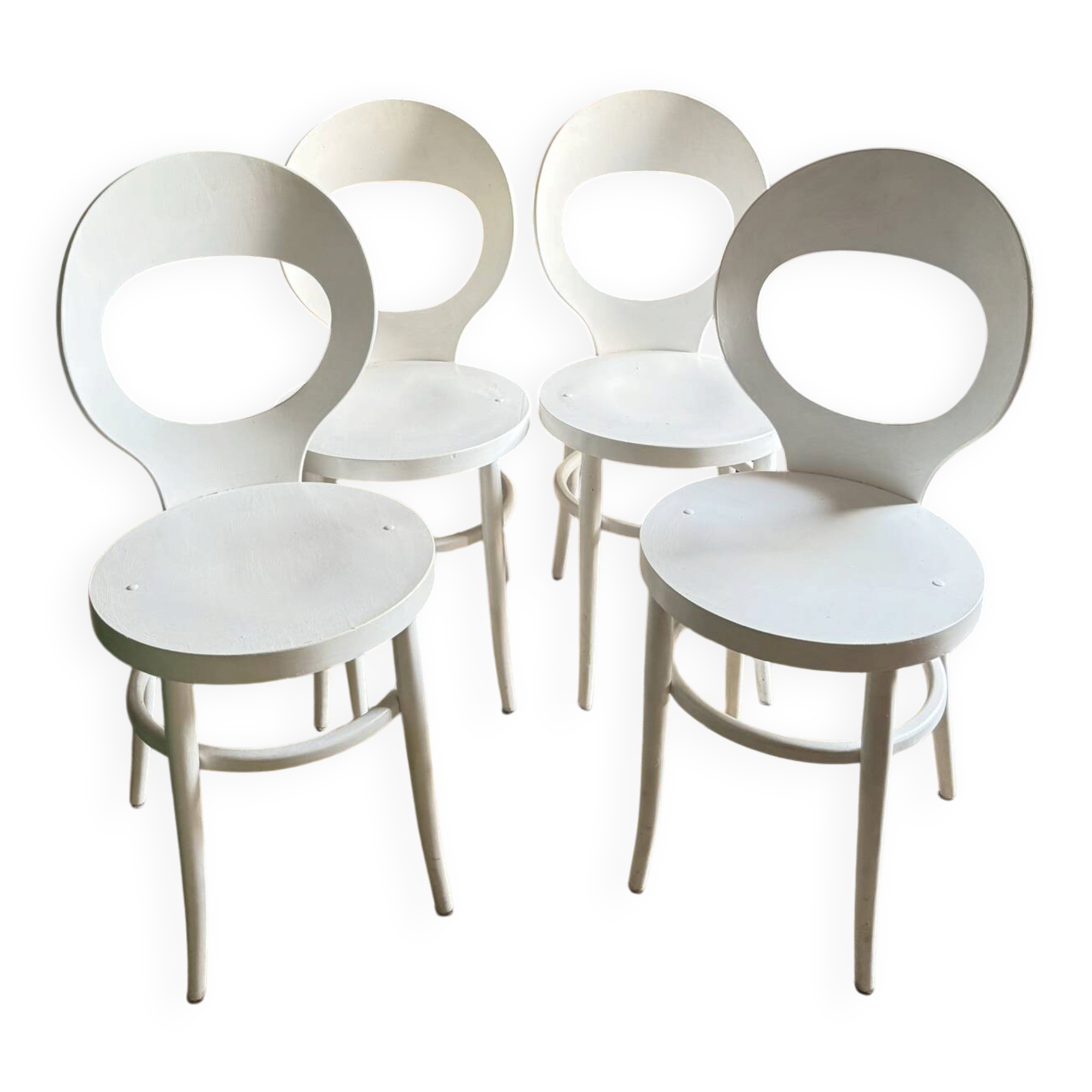 4 chaises modèle mouette Baumann