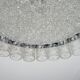 60's mid century doria ice glass light ceiling fixture with 32 glass tubes