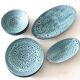 Blue lava fat plate and dish service