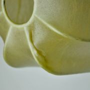 Pair of "cocoon" wall lights, resin and pine, Italy, 1970