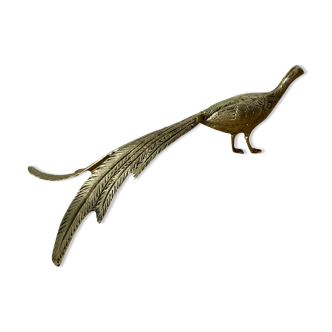 Brass peacock
