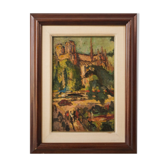 Impressionist oil - Study of a Cathedral