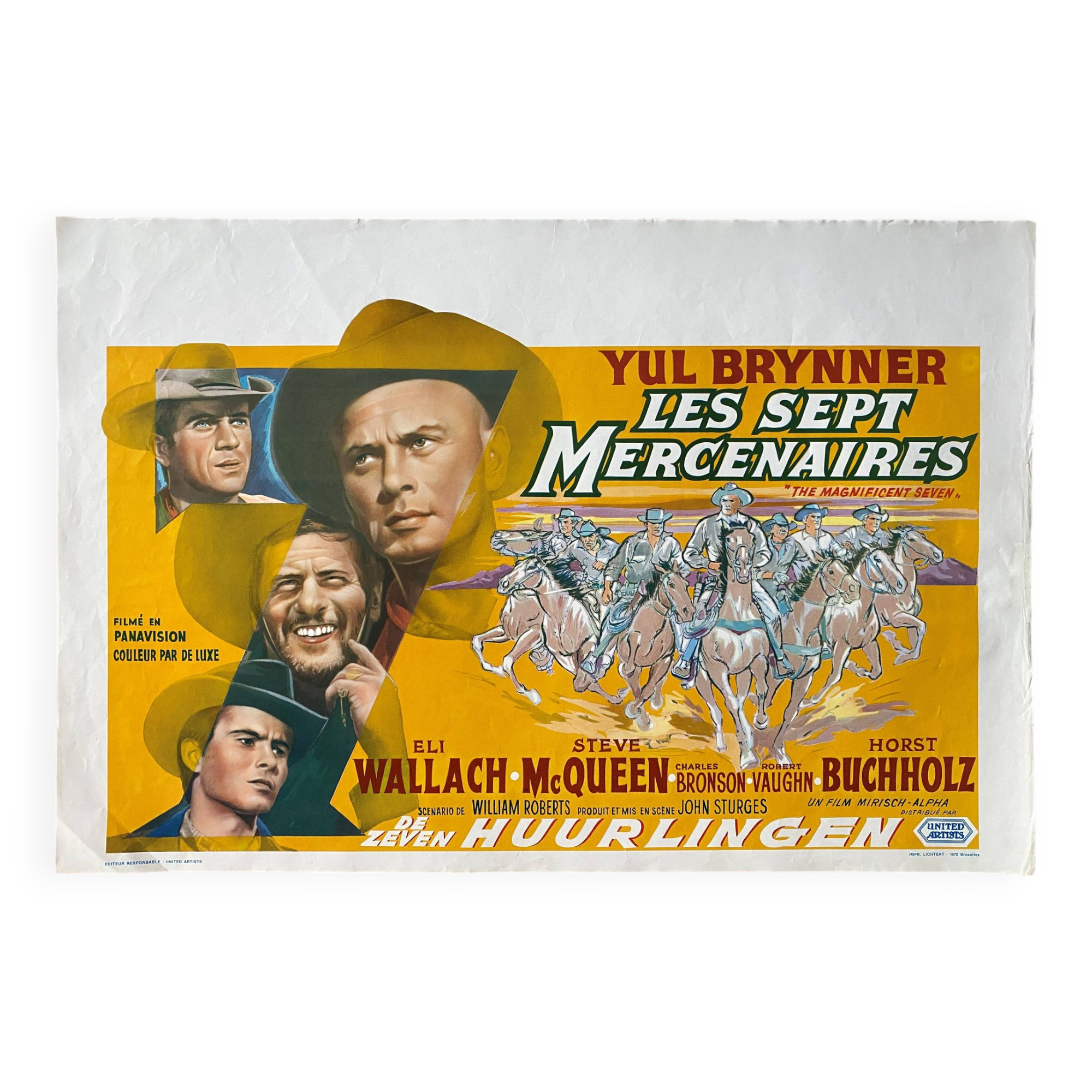 Cinema poster "The Mercenaries" Steve McQueen 36x54cm 1971