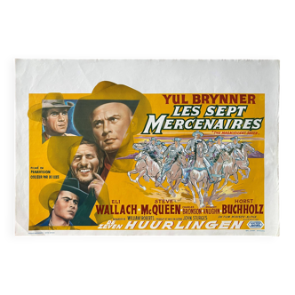Cinema poster "The Mercenaries" Steve McQueen 36x54cm 1971