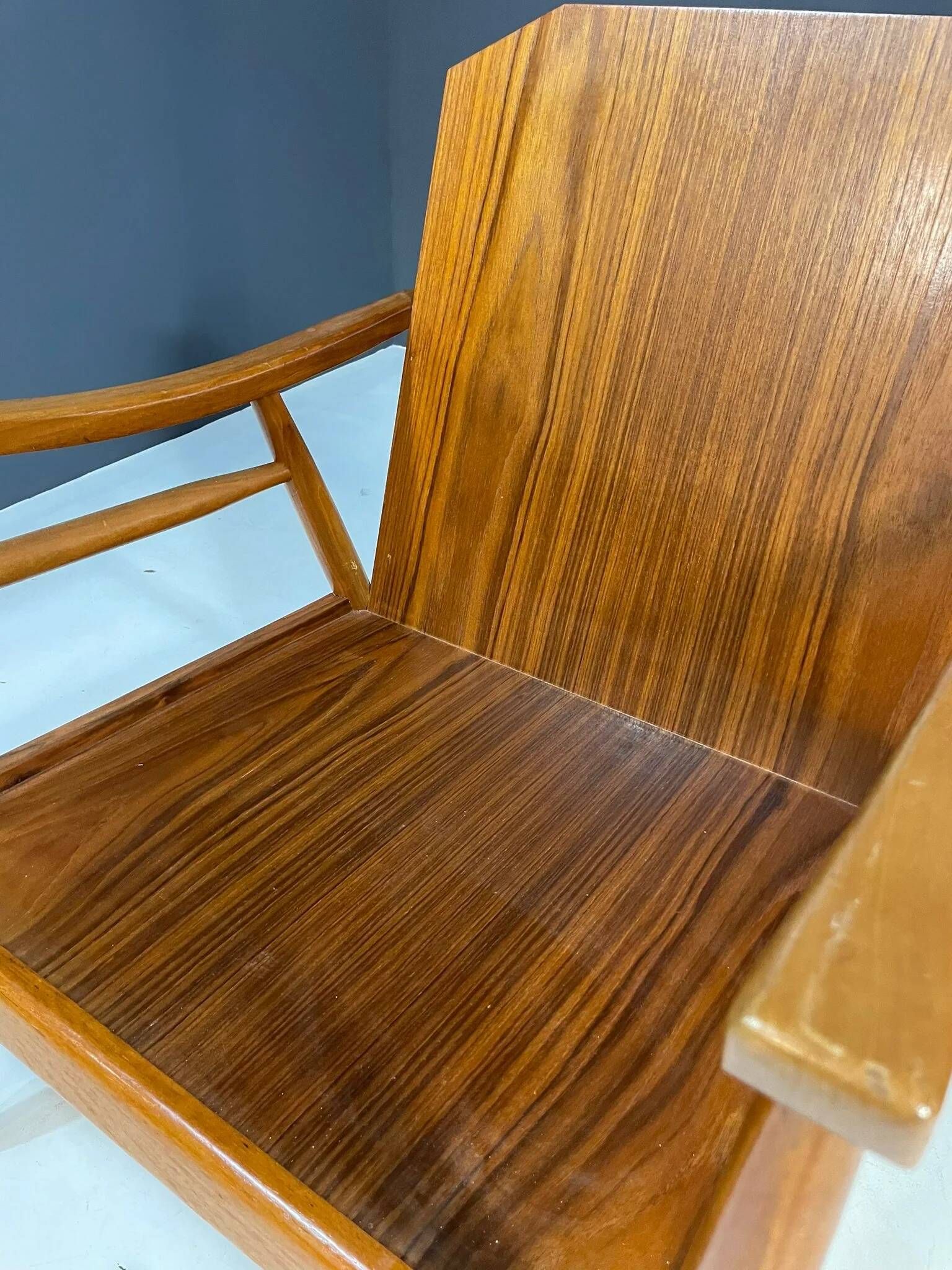Pair of lounge armchairs mid century modern upholstered 1960s Czechoslovaki