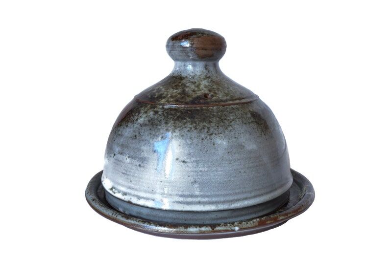 Vintage French pottery cheese dome