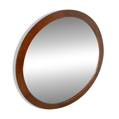 Miroir vintage rond Aksel Kjersgaard, teck design danois