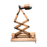 Lampe applique scandinave accordéon zig zag en bois